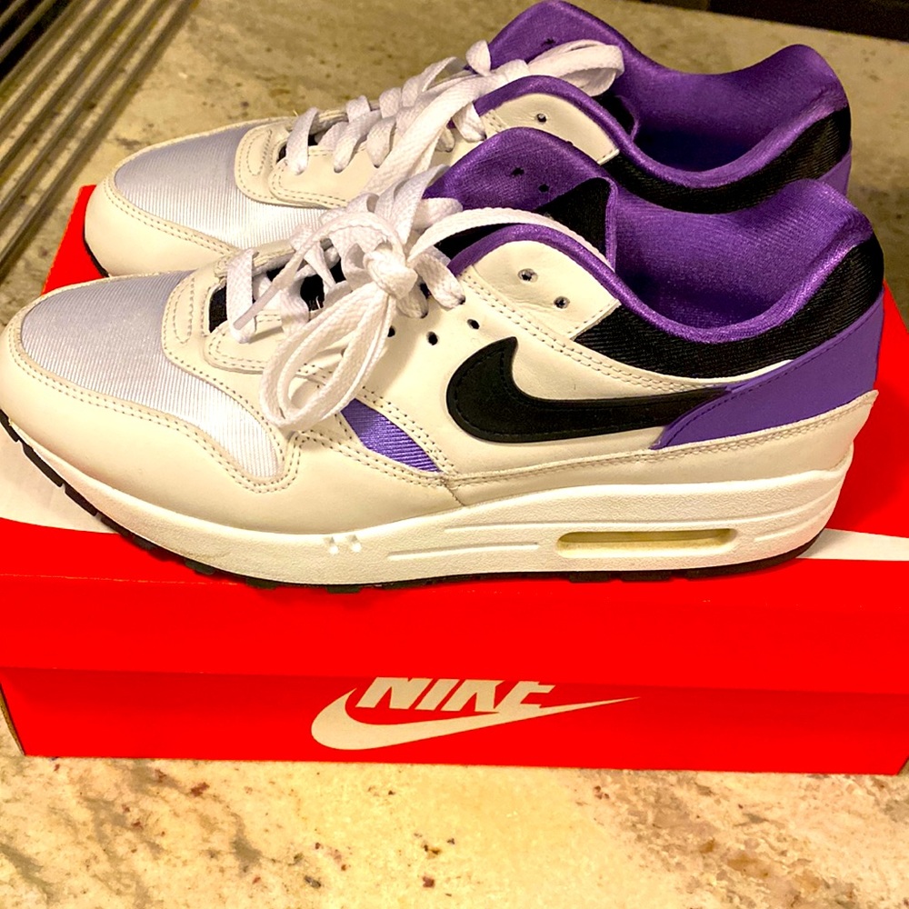 Nike air max 1 DNA CH.1 white and purple 7youth